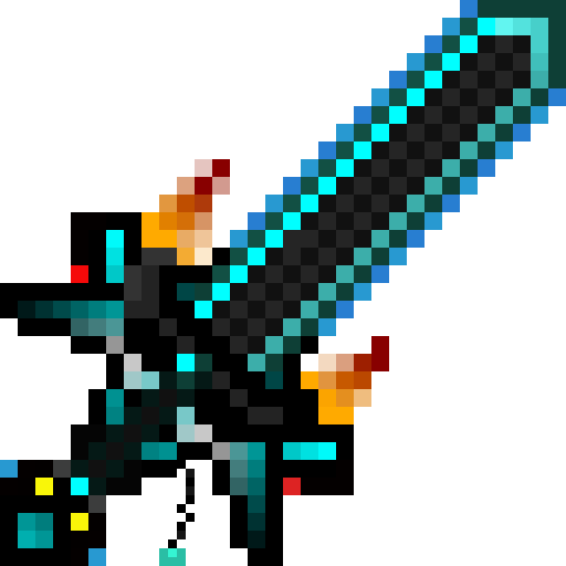 Minecraft sword, png